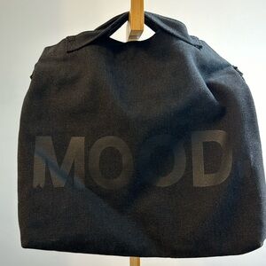 Black Canvas Mood Tote/Crossbody Bag